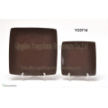 Brown Color Square Plate Set